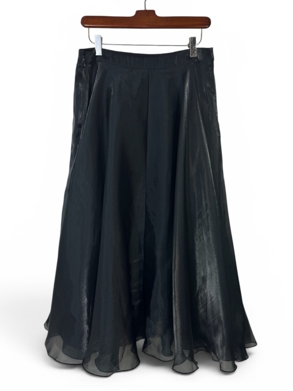 Anthropologie Bl-nk Arleth Black Midi Skirt Medium NWT - Picture 5 of 13